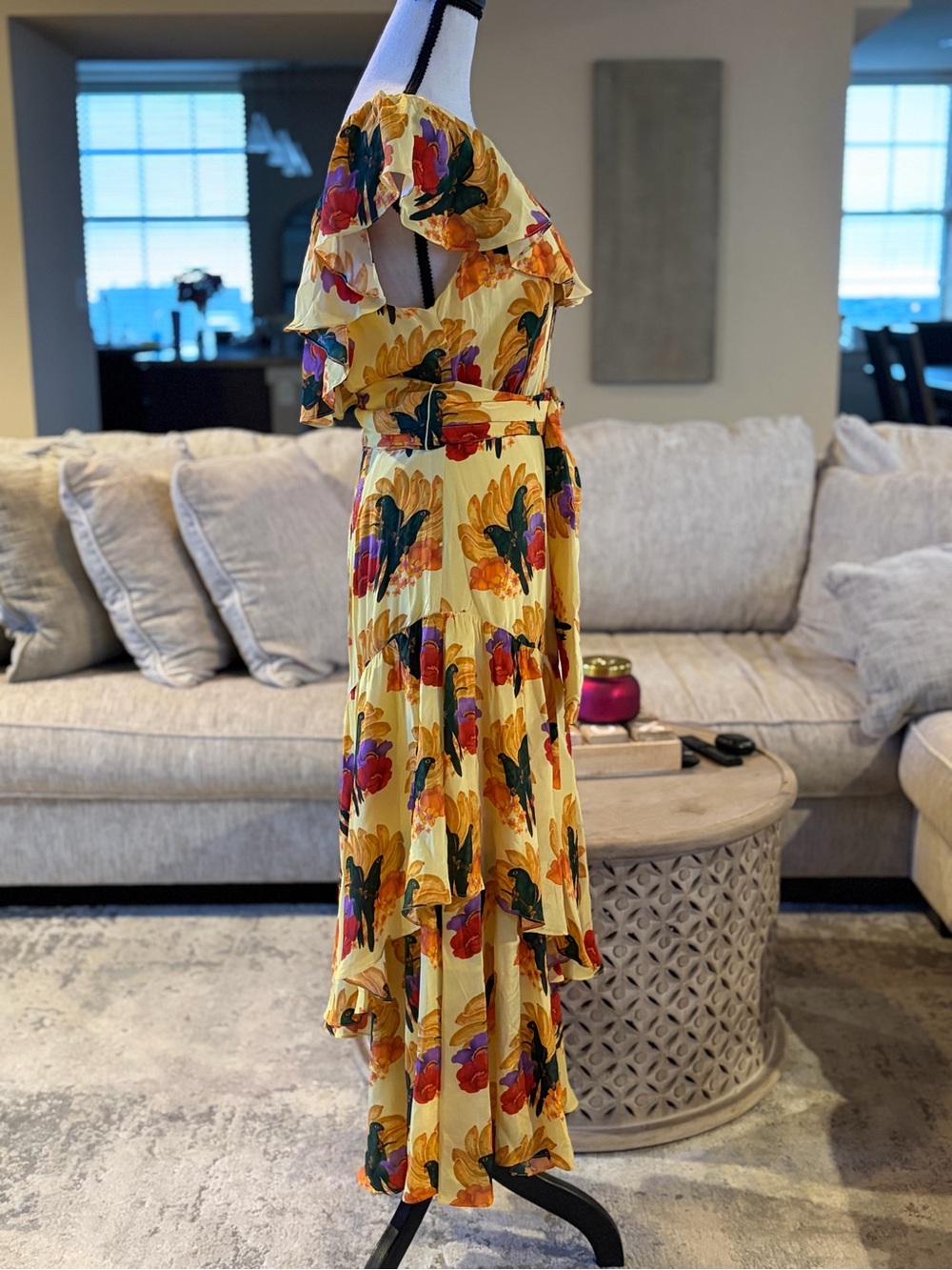 FARM Rio Banana Neat Yellow Maxi Dress - Picture 3 of 5